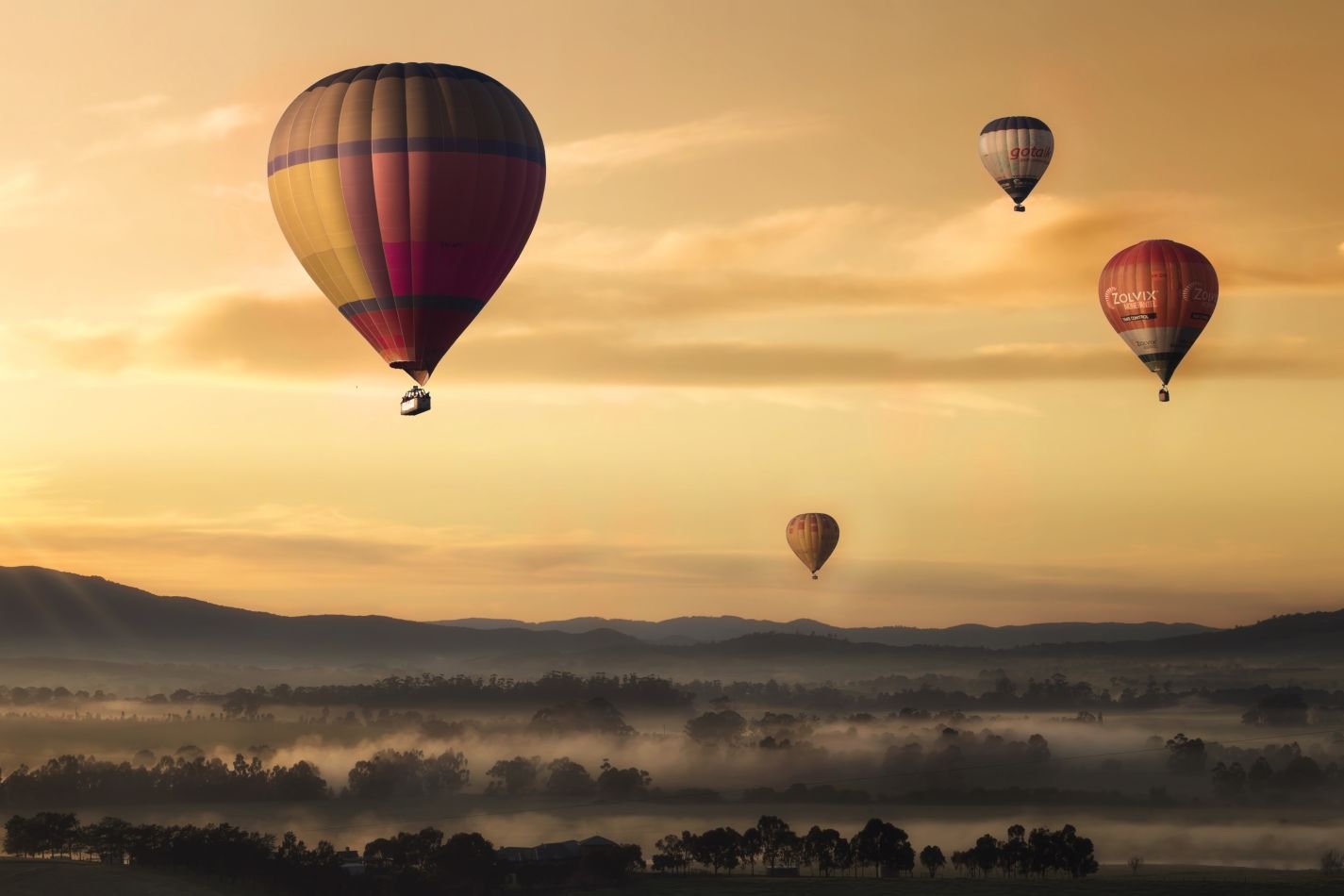 Air balloons at Dawn