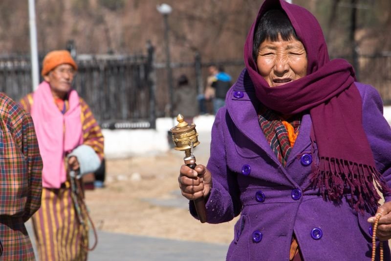 Old Lady in Bhutan